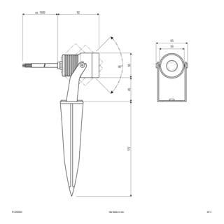 EVN Gartenspot PLC650502 3000K anth IP65