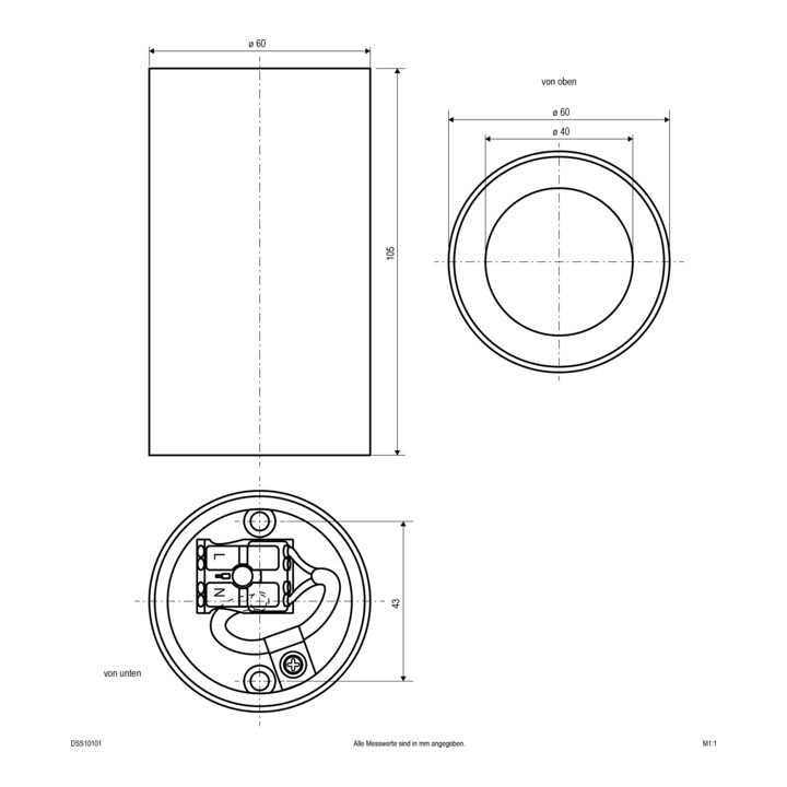 EVN LED-Anbauleuchte DSS10101