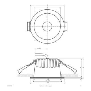 EVN LED-Downlight CCT C54N06010125