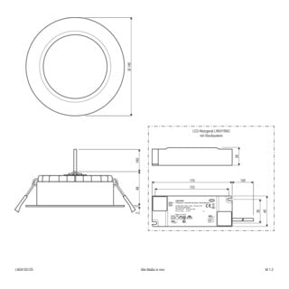 EVN LED-Downlight LN54150125 IP54 dimmbar
