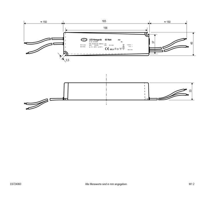 EVN LED-Netzgerät 24V/DC E6724060