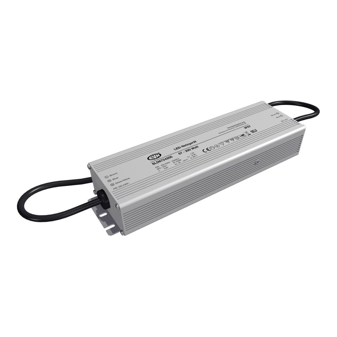 EVN Lichttechnik Alimentation LED 24V/DC 67-200W IP67 SLD6724200