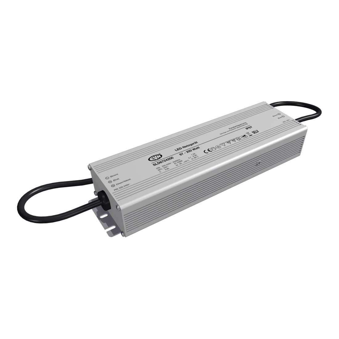 EVN Lichttechnik Alimentation LED 24V/DC 67-200W IP67 SLD6724200
