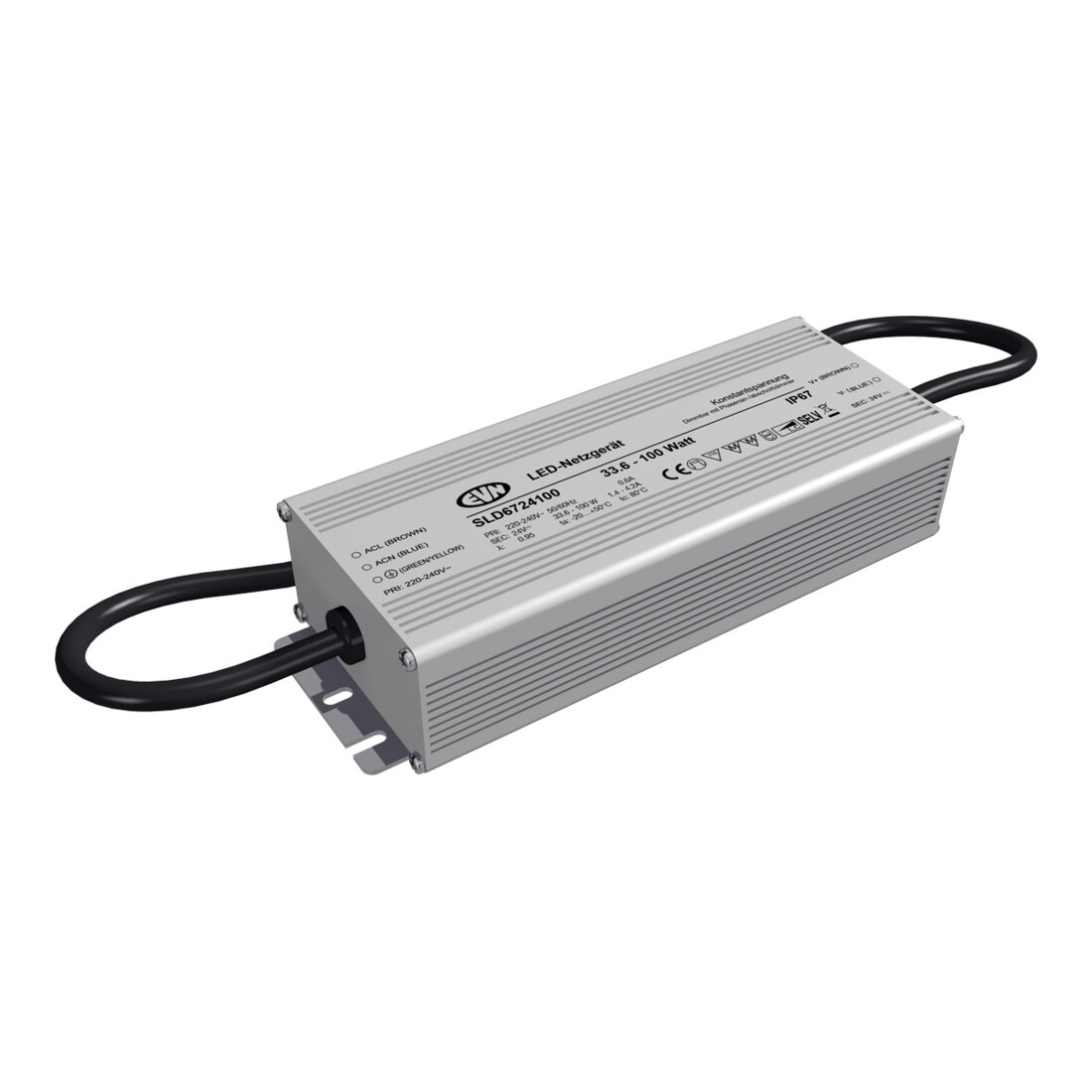 EVN Lichttechnik Alimentation LED 24VDC 33,6-100W IP67 SLD6724100