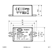 EVN Lichttechnik Alimentation P-LED IP65 350mA 1-4W PLK6514-4
