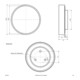 evn_lichttechnik Applique LED DUT300125 avec commutation CCT