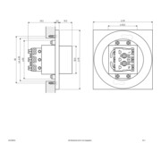 EVN Lichttechnik Applique LED encastrée 3000K IP44 anthracite LQ41802AE-5