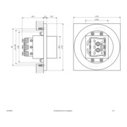 EVN Lichttechnik Applique LED encastrée 3000K IP44 blanche LQ41802WE-5
