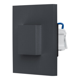EVN Lichttechnik Applique LED encastrée murale 3000K IP44 anthracite LQ41802AD