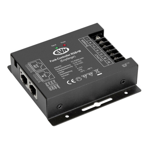 EVN Lichttechnik Funk-Empfänger-Controller 12-24V/DC-4x6A IP20 FCRGBW4X6A