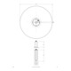 EVN Lichttechnik Kugel-Leuchte D50cm E27 40W granitoptik GK5018-3