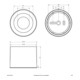 evn_lichttechnik LED-Anbauleuchte ALG54131525 grau