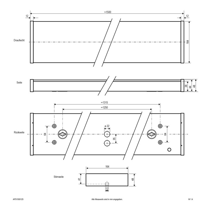 evn_lichttechnik LED-Anbaupanel APS1500125