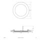 EVN Lichttechnik LED Einbau Panel ws 15W 3000K 172mm rd. LP RW 173502