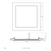 EVN Lichttechnik LED Einbau Panel ws 21W 3000K 225x225mm LP QW 223502-4