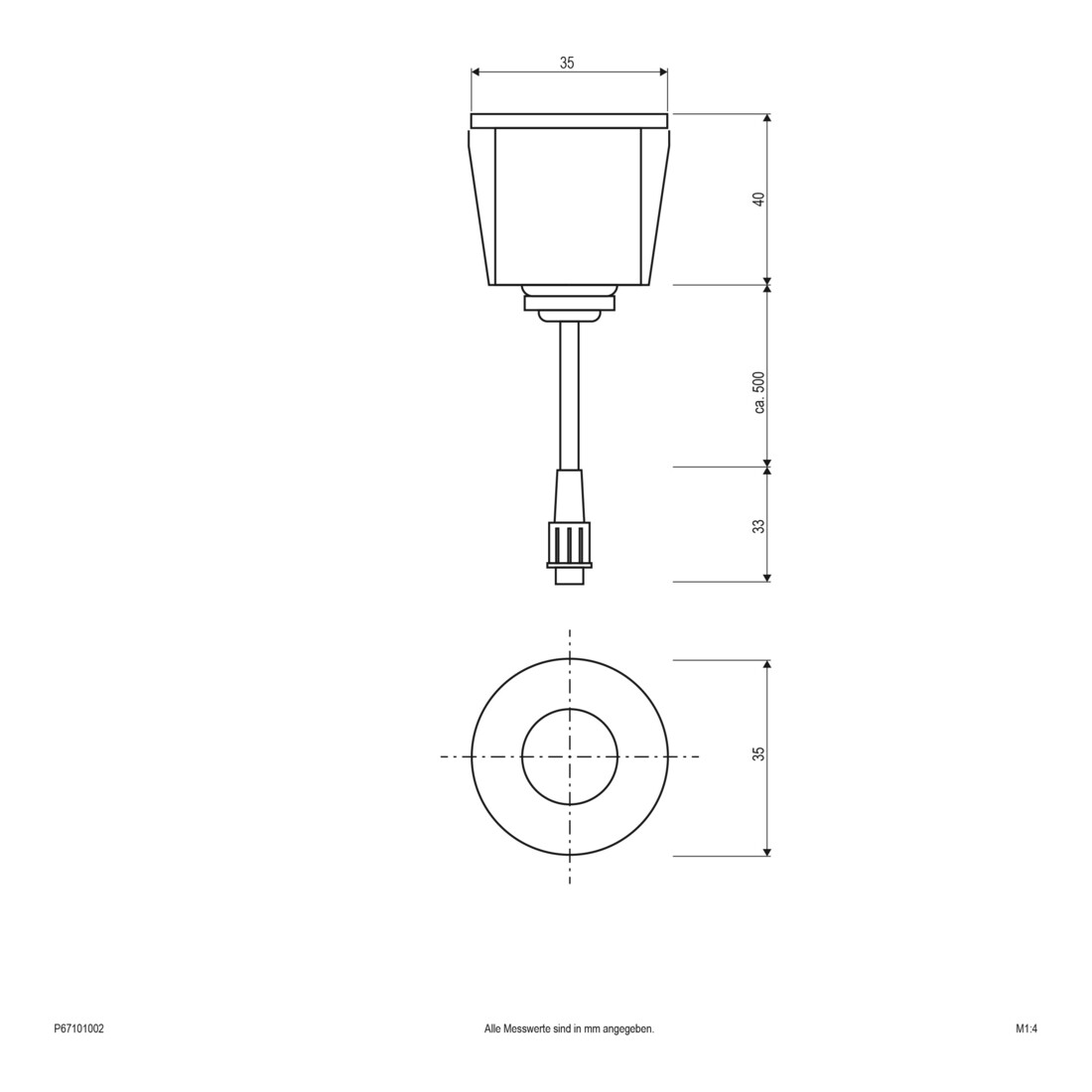 EVN Lichttechnik LED-Einbauleuchte 12VDC 1W ww P67 101002