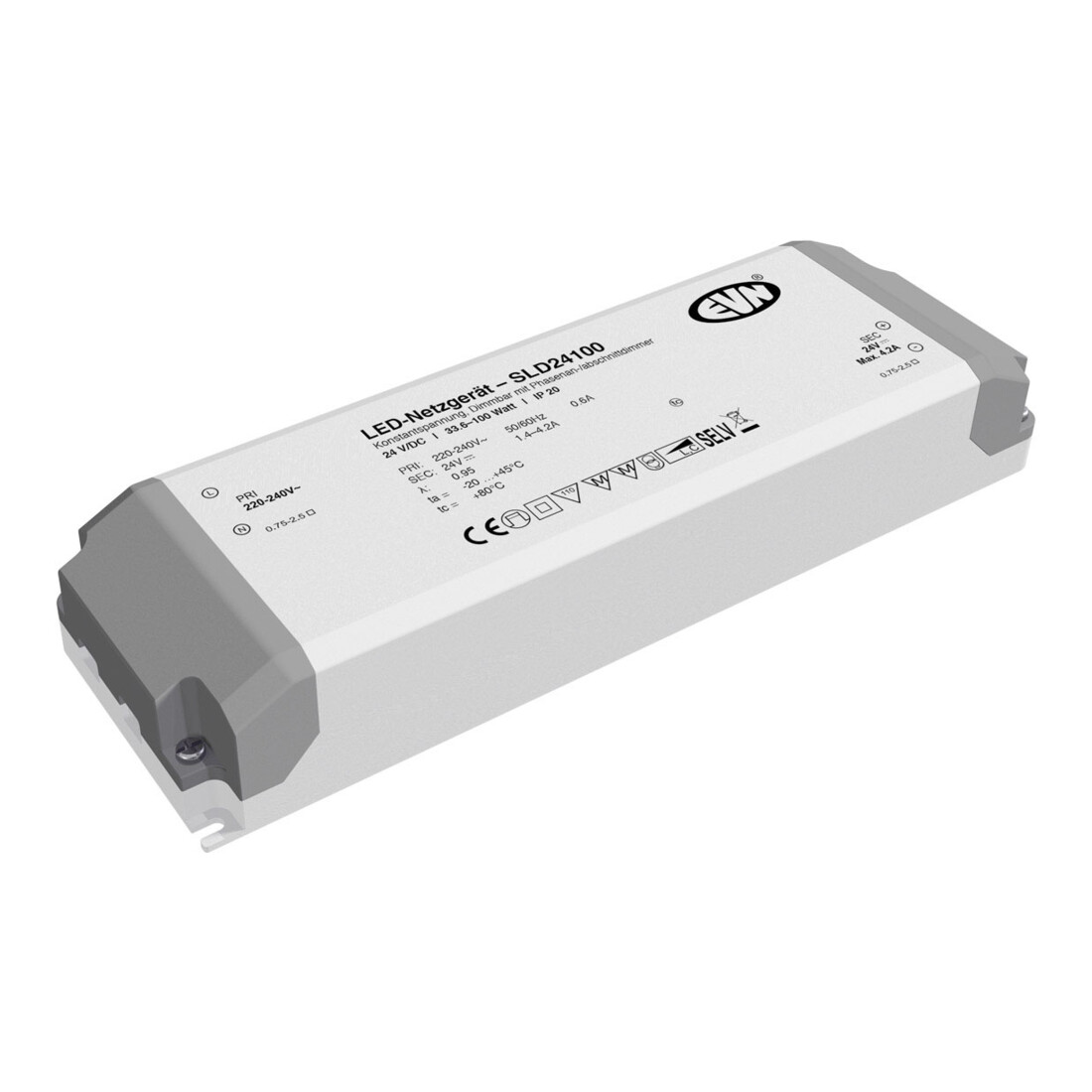 EVN Lichttechnik LED-Netzgerät 24V/DC 33,6-100W SLD24100
