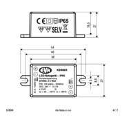 EVN Lichttechnik LED-Netzgerät 24VDC 0,1-4W IP65 K 24004-4