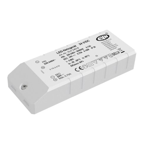 EVN Lichttechnik LED-Netzgerät 24VDC 1-18 Watt SLK 240 18