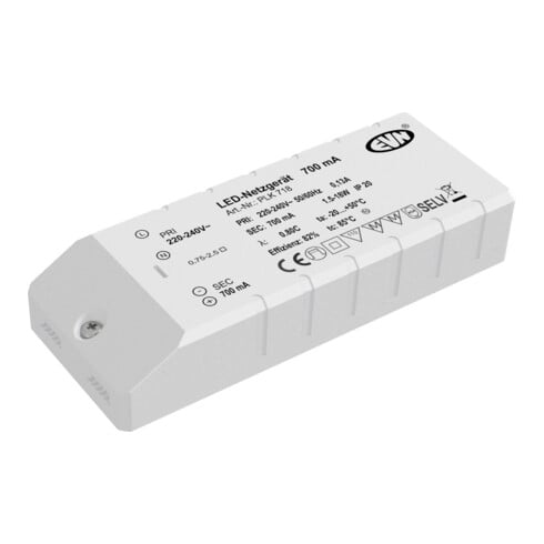 EVN Lichttechnik LED-Netzgerät 700mA 1, 5-18 Watt PLK 718