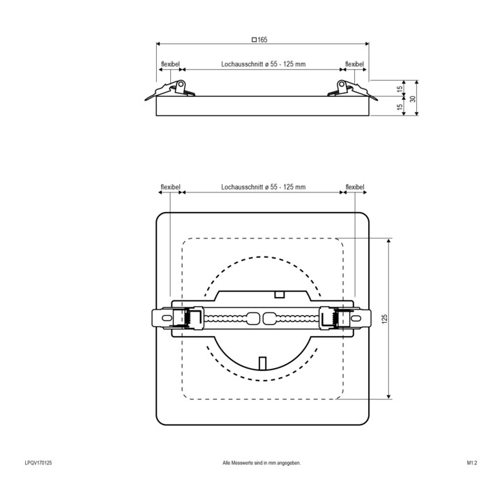 evn_lichttechnik LED-Panel LPQV170125 3000/4000/6000K