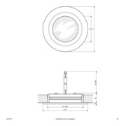 EVN Lichttechnik LED-spot encastré plafond 3000K 350mA 110° IP20 L20301302 chr/sat-3