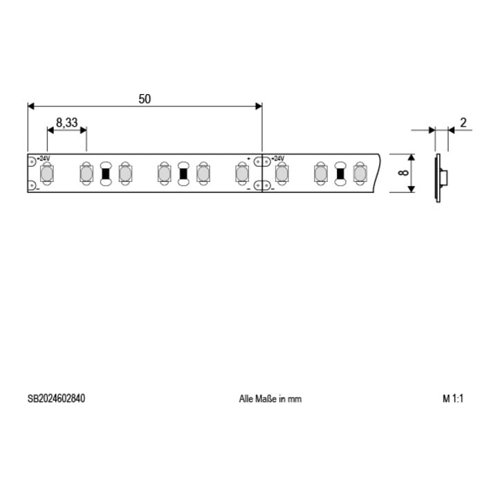 EVN Lichttechnik LED-Strip 5m 4000K 24V/DC IP20 SB2024602840