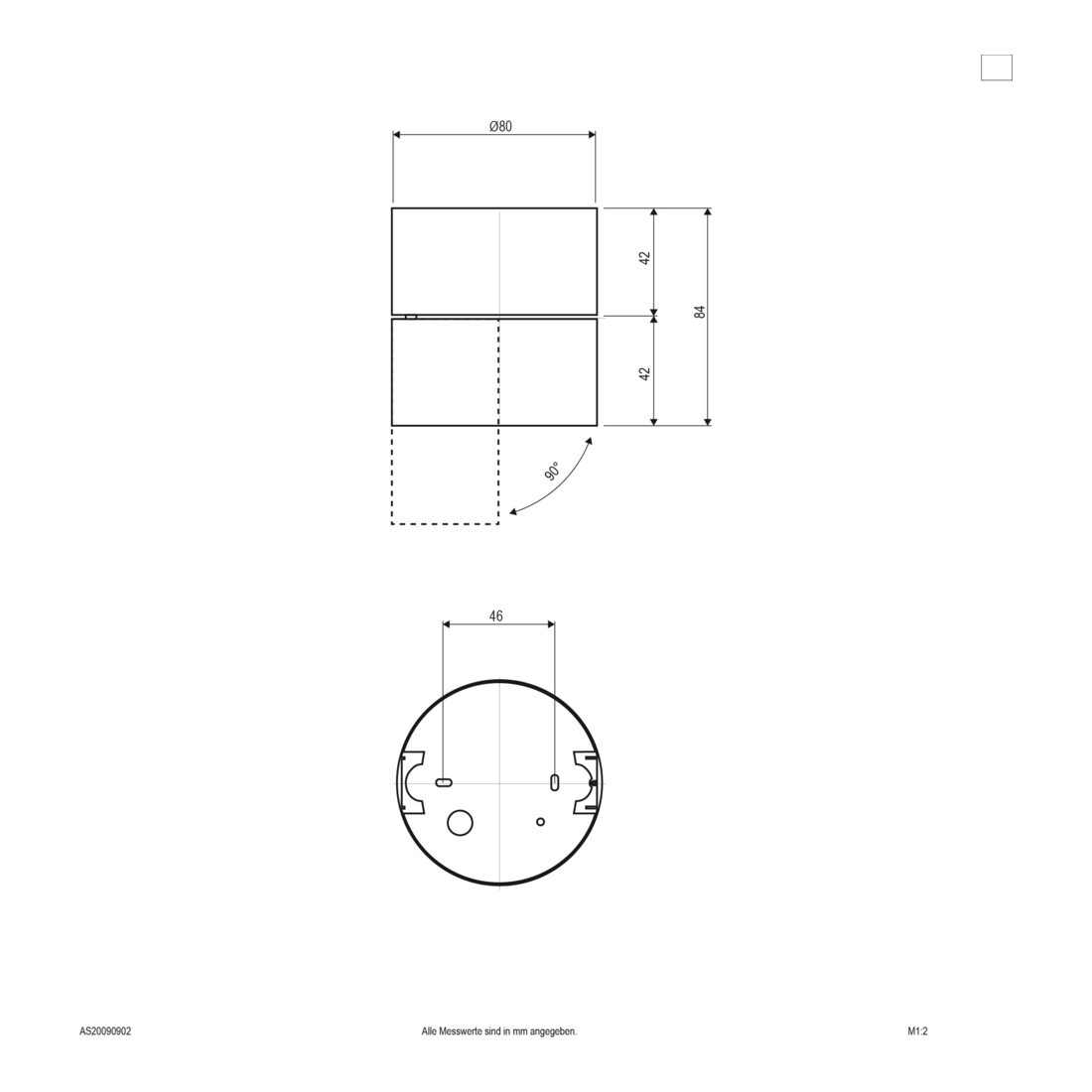 EVN Lichttechnik LED-Wand-u.Deckenleuchte AS20090902