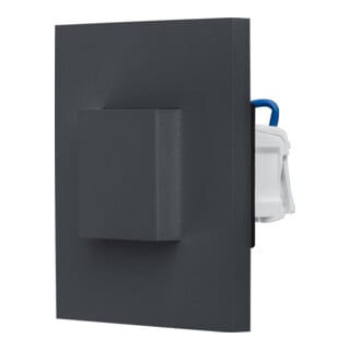 EVN Lichttechnik LED-Wandeinbauleuchte 3000K IP44 anth LQ41802AD