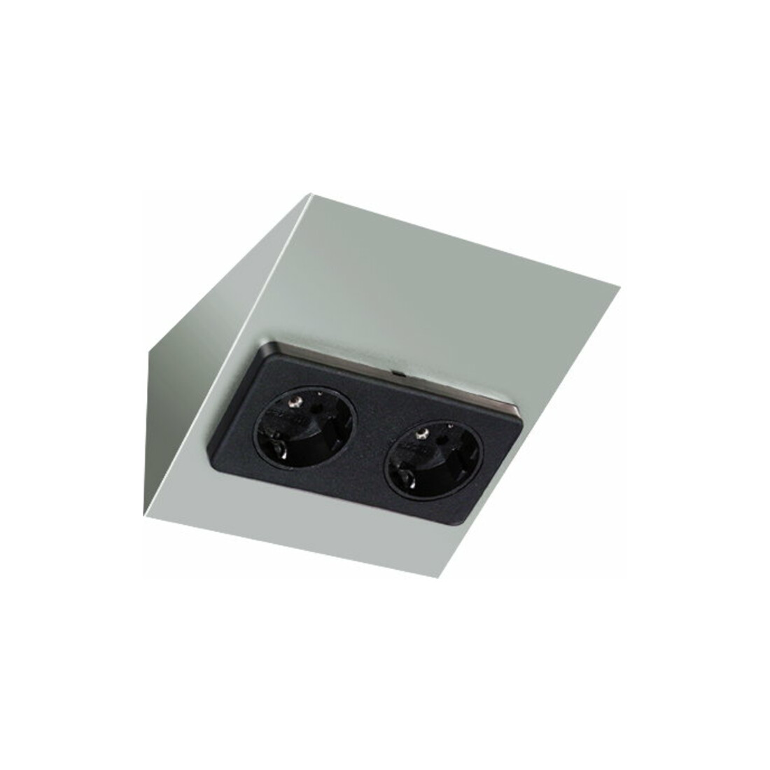 EVN Lichttechnik Möbelanbau-Steckdose Doppel- 230V 16A 092 250 eds
