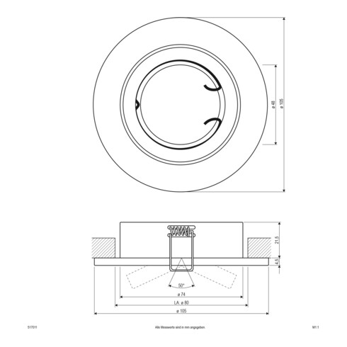 EVN Lichttechnik NV EB-Leuchte 50W 12V IP20 517 011 chr