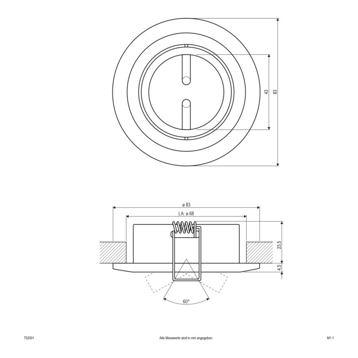 EVN Lichttechnik NV EB-Leuchte 50W 12V IP20 752 001 ws