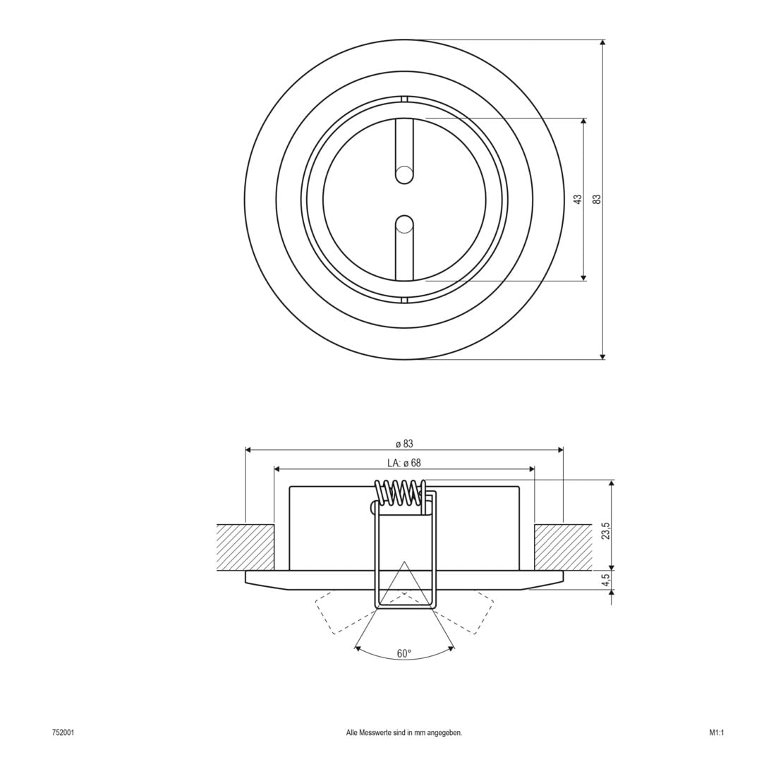EVN Lichttechnik NV EB-Leuchte 50W 12V IP20 752 001 ws