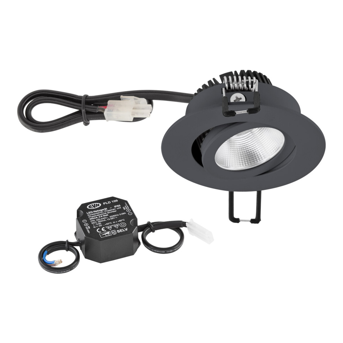 EVN Lichttechnik P-LED Deckeneinbauleuchte 230V 3000K 620lm PC20N61602