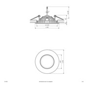 EVN Lichttechnik P-LED Deckeneinbauleuchte 3000K 350mA rund ws DL10502-4