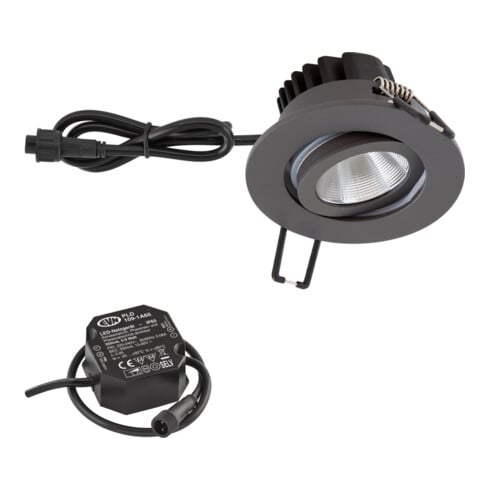 EVN Lichttechnik P-LED Deckeneinbauleuchte 3000K IP65 230V anth PC650N61602