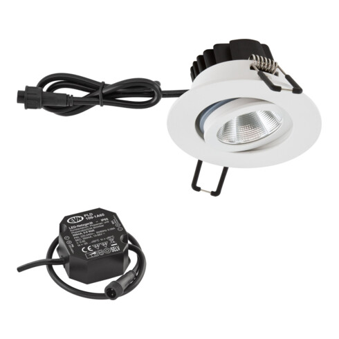 EVN Lichttechnik P-LED Deckeneinbauleuchte 3000K IP65 230V ws PC650N60102