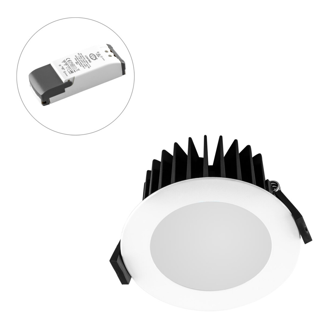 EVN Lichttechnik P-LED Deckeneinbauleuchte 3000K rund ws dim L44100102