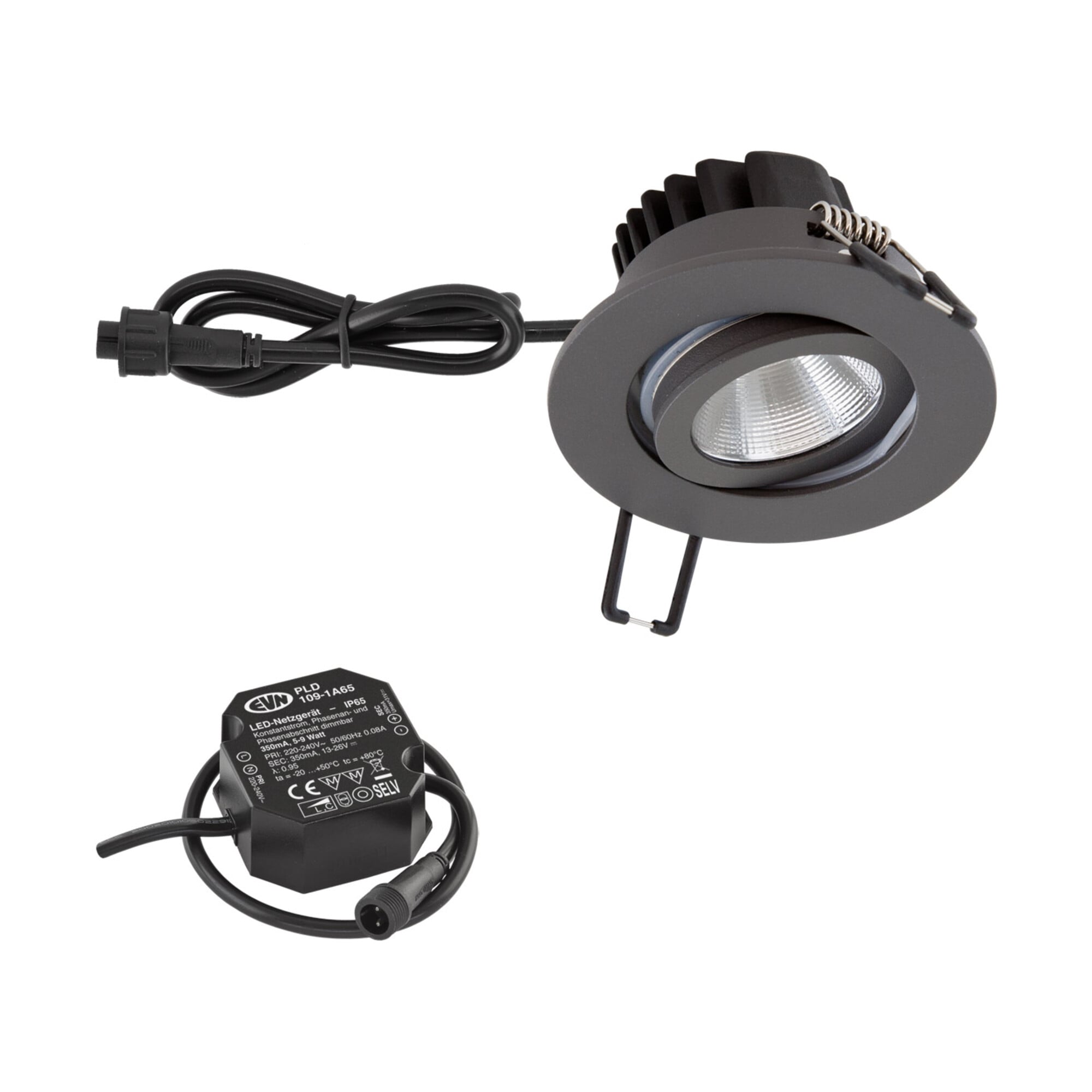 EVN Lichttechnik P-LED Deckeneinbauleuchte IP65 HV 3000K 1010lm PC650N91602