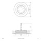 EVN Lichttechnik P-LED Lampe d’encastrement pour meuble IP20 350mA 3W 3000K L20300102 blanc