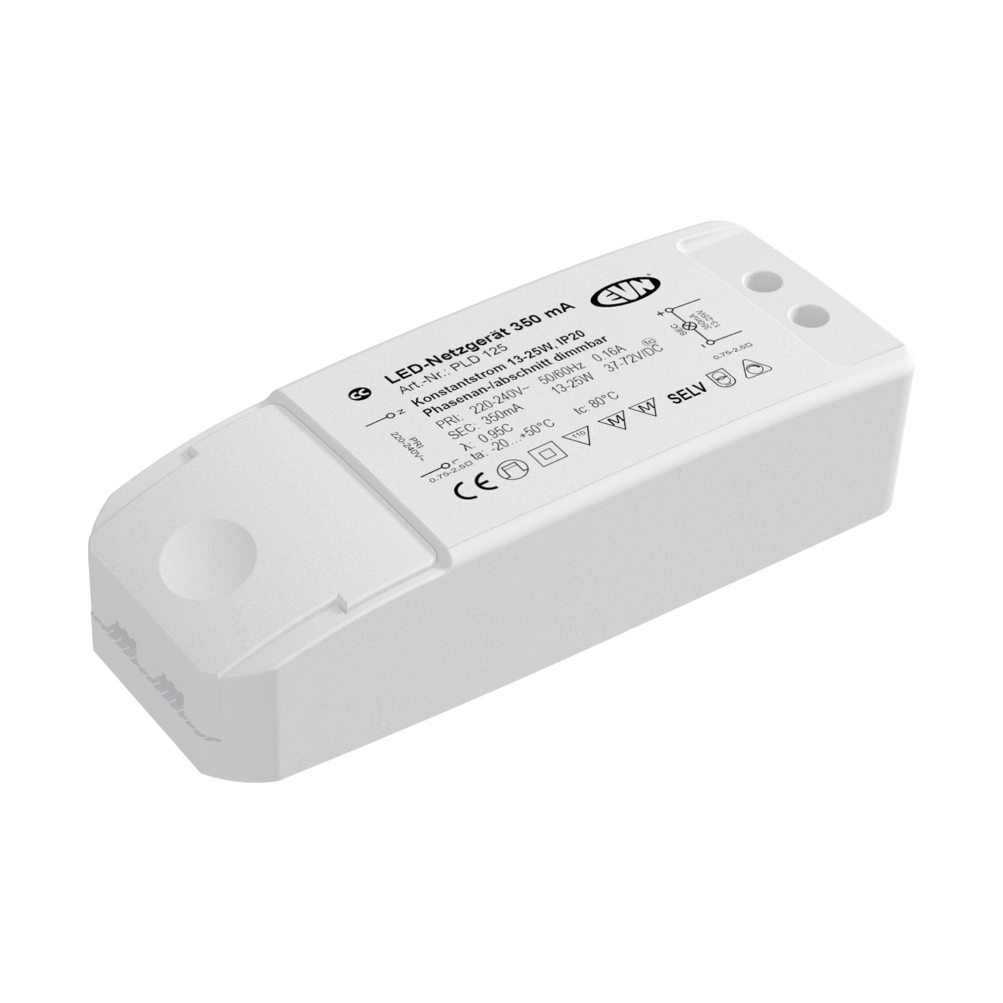 EVN Lichttechnik P-LED Netzgerät IP20 350mA 13-25Wdim PLD125
