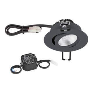 EVN Lichttechnik P-LED Plafonnier encastré 230V 3000K 620lm PC20N61602