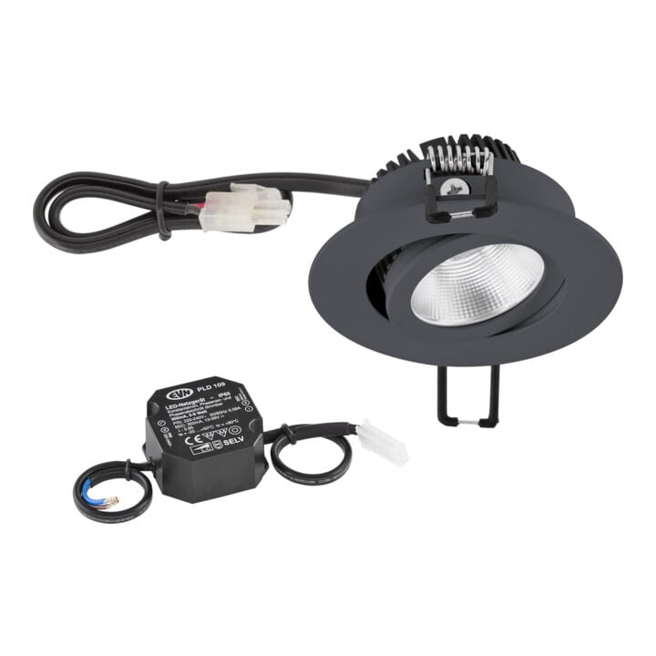EVN Lichttechnik P-LED Plafonnier encastré 230V 3000K 620lm PC20N61602