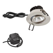 EVN Lichttechnik P-LED Plafonnier encastré 230V 3000K acier inoxydable PC650N91302-1