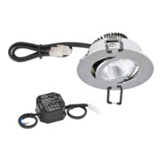 EVN Lichttechnik P-LED Plafonnier encastré 3000K 230V rond chr PC20N61102-1