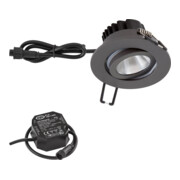 EVN Lichttechnik P-LED Plafonnier encastré 3000K IP65 230V anth PC650N61602-1