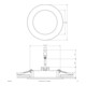 EVN Lichttechnik Panneau LED encastrable 3000K 350mA IP44 LR44083502 blanc