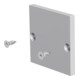 EVN Lichttechnik Plaque de finition en aluminium avec 2 vis APRUEAP