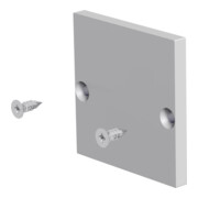 EVN Lichttechnik Plaque de finition en aluminium avec 2 vis APRUEAP-2