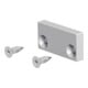 EVN Lichttechnik Plaque de finition en aluminium avec vis APXSEAPF